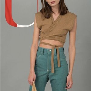 Urbanovitch cropped wrap top - new with tags